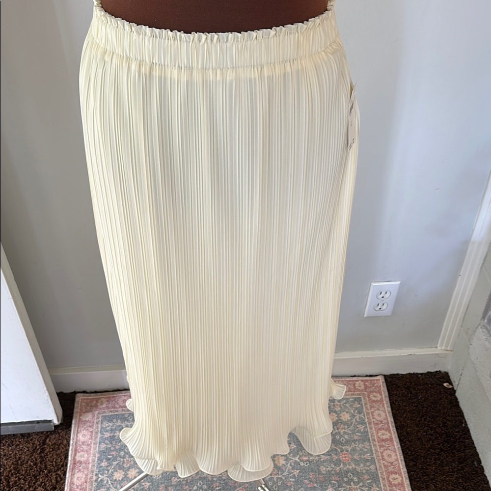 The Tilda Maxi Slip Skirt: Plissé Edition